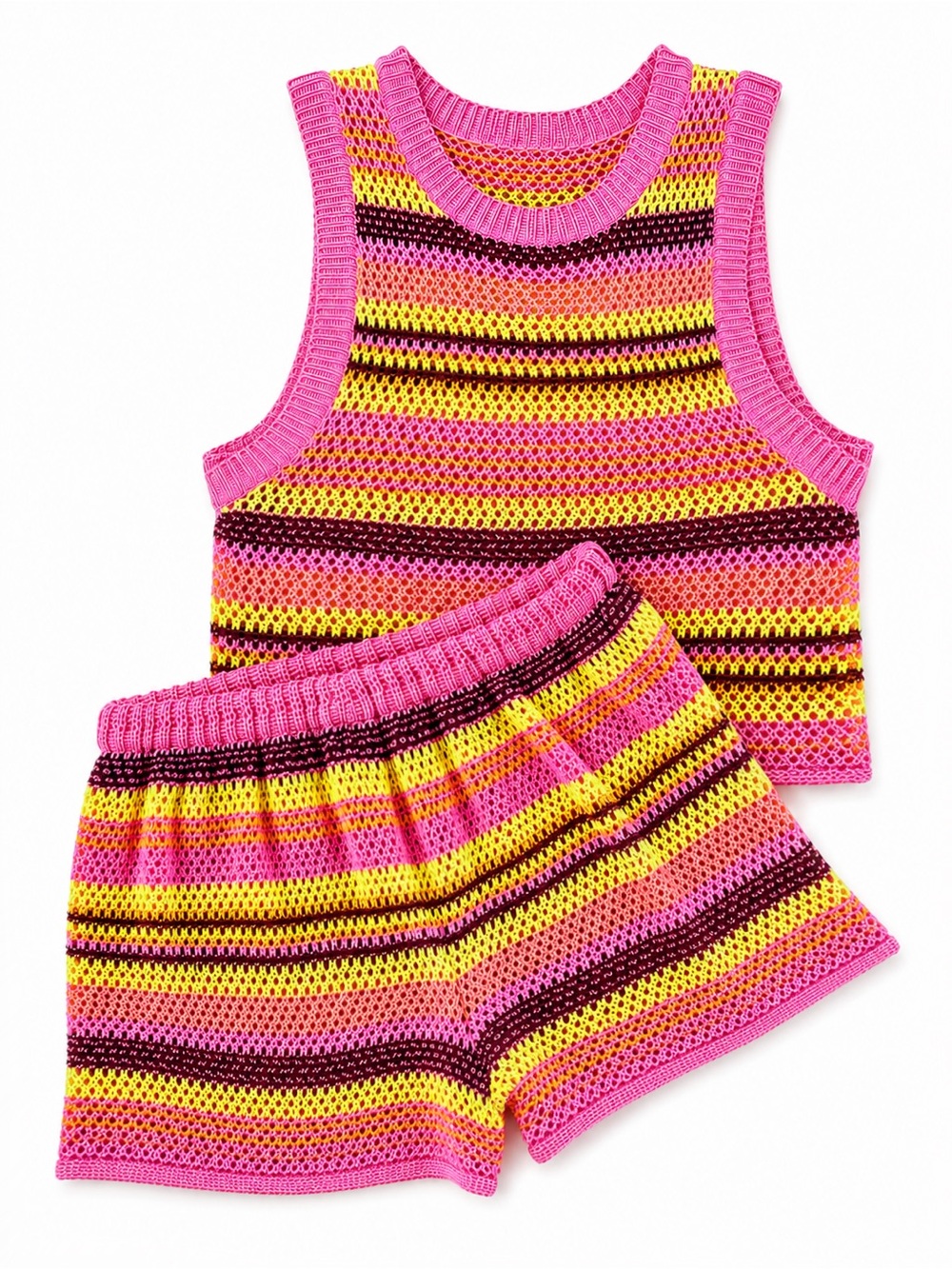 Upcycled Crocheted Set Size S/M